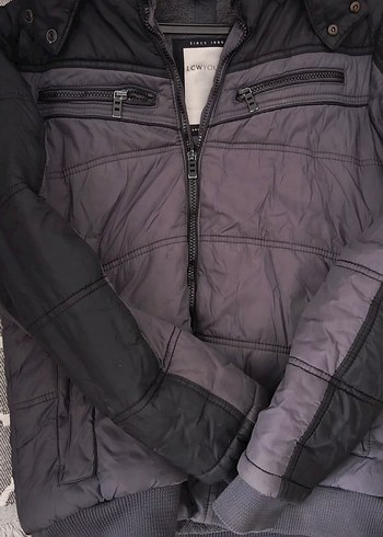 LC Waikiki LCW Waikiki gri Fermuarlı Erkek Sokak Stili Mont