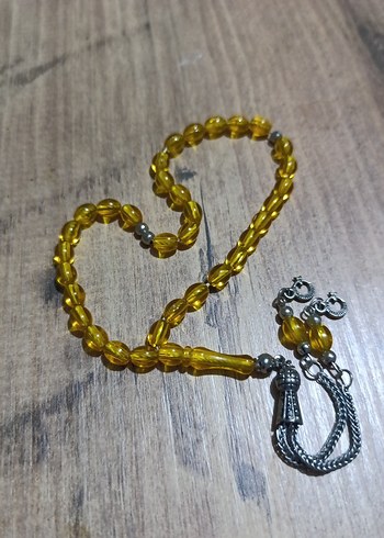 Parlak Sarı Bohem Erkek Tesbih - Görsel 4