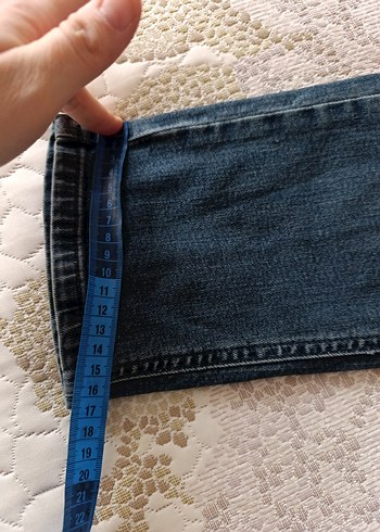 Erkek Mavi Rahat Kesim Kot Pantolon - Görsel 3