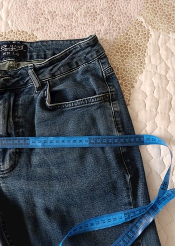 Erkek Mavi Rahat Kesim Kot Pantolon - Görsel 5