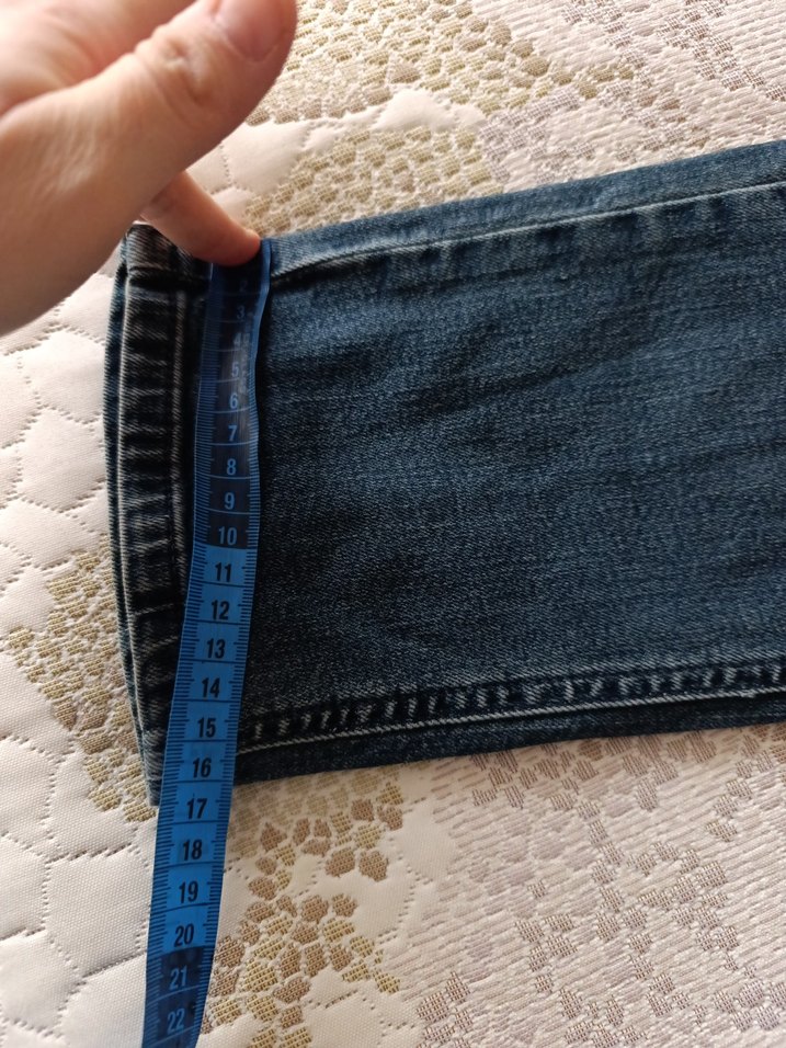 Erkek Mavi Rahat Kesim Kot Pantolon - Görsel 3