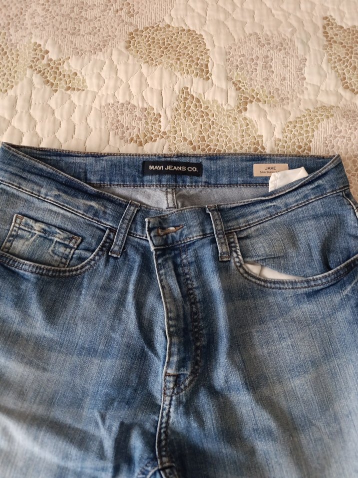 mavi Normal Kesim Erkek Denim Jean - Görsel 2