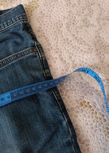 Erkek  Mavi Denim Günlük Kot Pantolon - Görsel 4