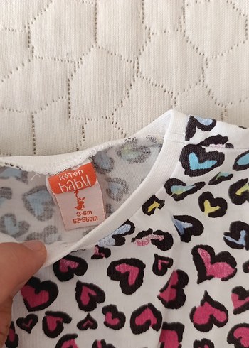 Koton Kids Kız Çocuk Renkli Kalp Desenli Kısa Kollu Elbise