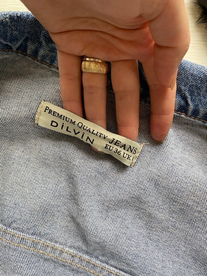 Kürk Detaylı Kadın Denim Ceket - Görsel 5