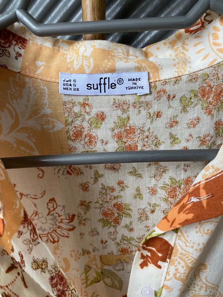 Çiçek Desenli Bohem Kadın Uzun Kolsuz Tunik - Görsel 4