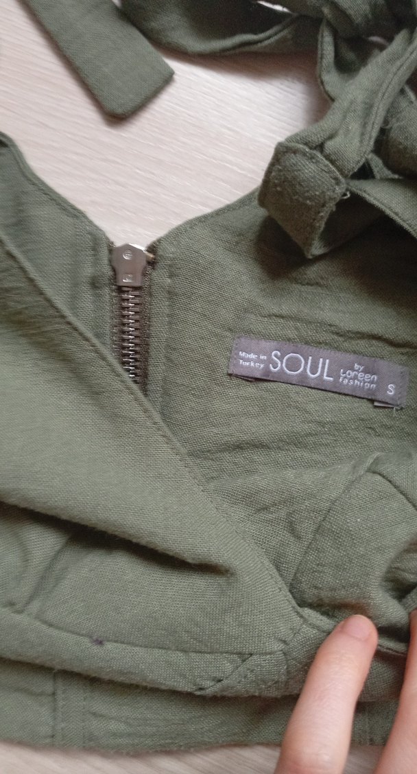 Kadın Keten Mini Bağcıklı Büstiyer - Görsel 4