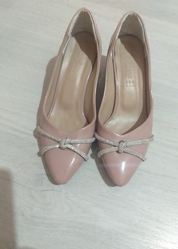 Diğer Pudra Renk Kadın Stiletto Topuklu Ayakkabı