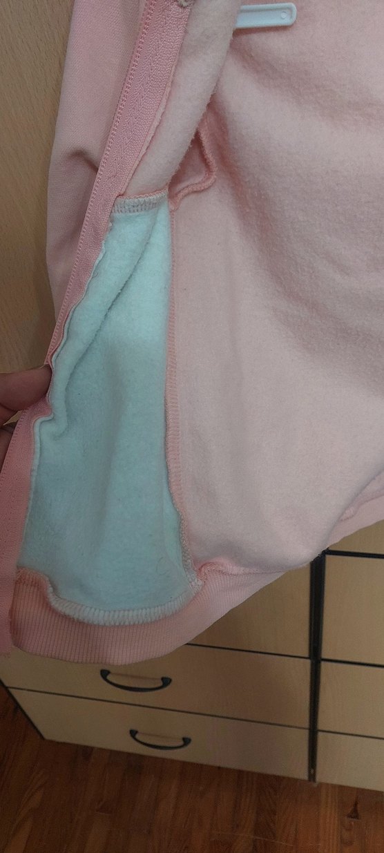 Kız Çocuk Kapüşonlu Fermuarlı Hırka - Görsel 3