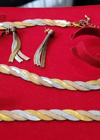 Çelik kolye set