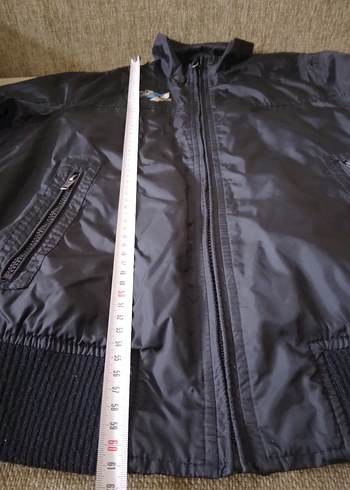 Siyah Erkek Çocuk Fermuarlı Ceket yağmurluk - Görsel 6