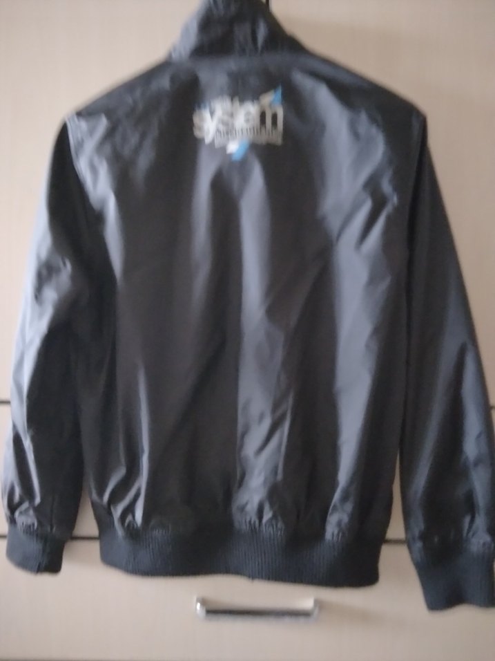 Siyah Erkek Çocuk Fermuarlı Ceket yağmurluk - Görsel 2