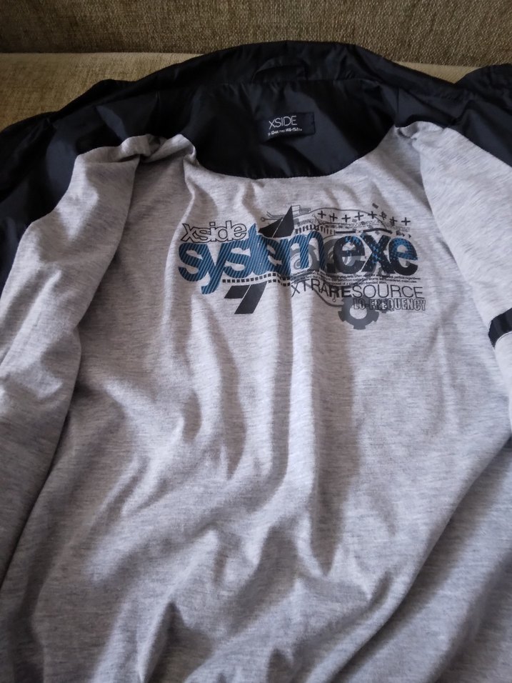 Siyah Erkek Çocuk Fermuarlı Ceket yağmurluk - Görsel 4