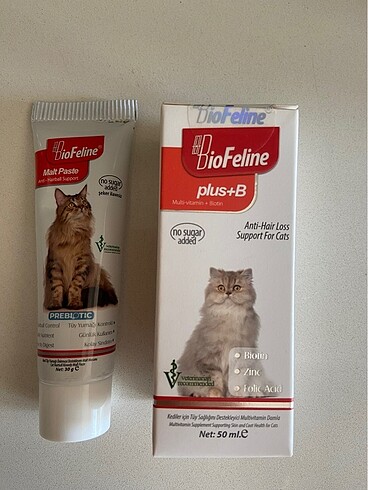 Biofeline kedi tüy sağlığı damlası+ maltı