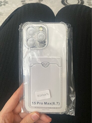 Paketli hiç kullanılmadı 15 pro max telefon kılıfı