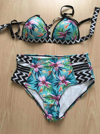 l Beden çeşitli Renk Yüksek bel bikini 