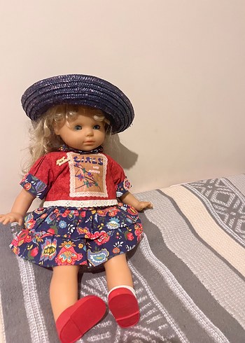 Beden Renk Renkli Çiçek Desenli Bebek ve Şapka