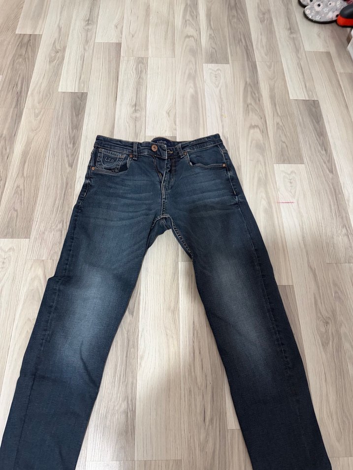 Erkek Lacivert Normal Boy Kot Pantolon - Görsel 4