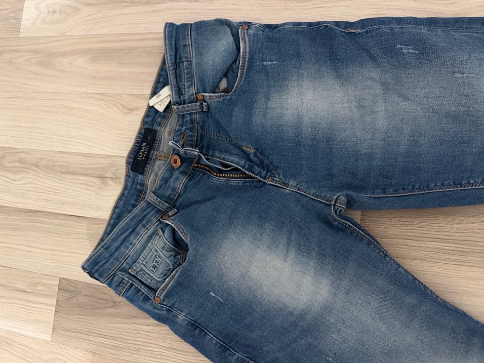 Erkek mavi lufian jean - Görsel 3