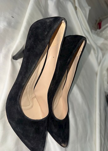 Diğer Siyah Süet Stiletto Kadın Ayakkabı