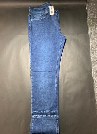38 Beden ERKEK KOT PANTOLON ( MAVİ W38 )