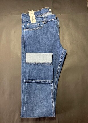 ERKEK KOT PANTOLON ( MAVİ W32 ) 
