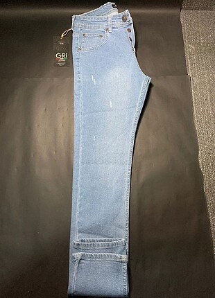 33 Beden ERKEK KOT PANTOLON ( BUZ MAVİSİ SLİMFİT W33 )
