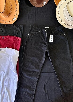 32 Beden KOT PANTOLON ( KLASİK KESİM SİYAH W32)