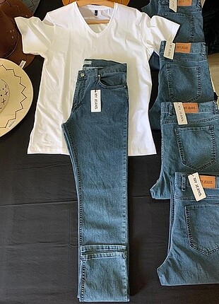 32 Beden ERKEK KOT PANTOLON ( MAVİ W32 )