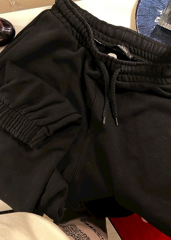 Siyah Rahat Kesim Kadın Eşofman Altı - Görsel 5