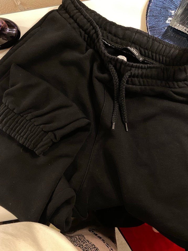 Siyah Rahat Kesim Kadın Eşofman Altı - Görsel 5