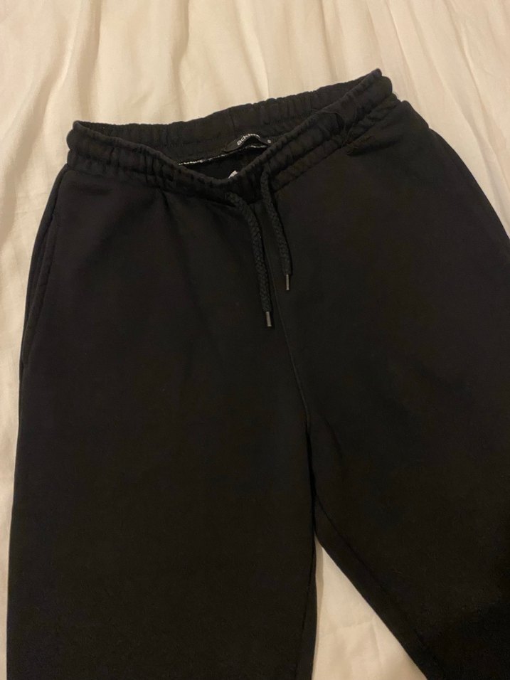 Siyah Rahat Kesim Kadın Eşofman Altı - Görsel 2