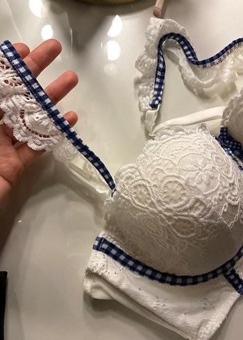 Nakışlı Beyaz Bohem Paris Sütyeni - Görsel 5