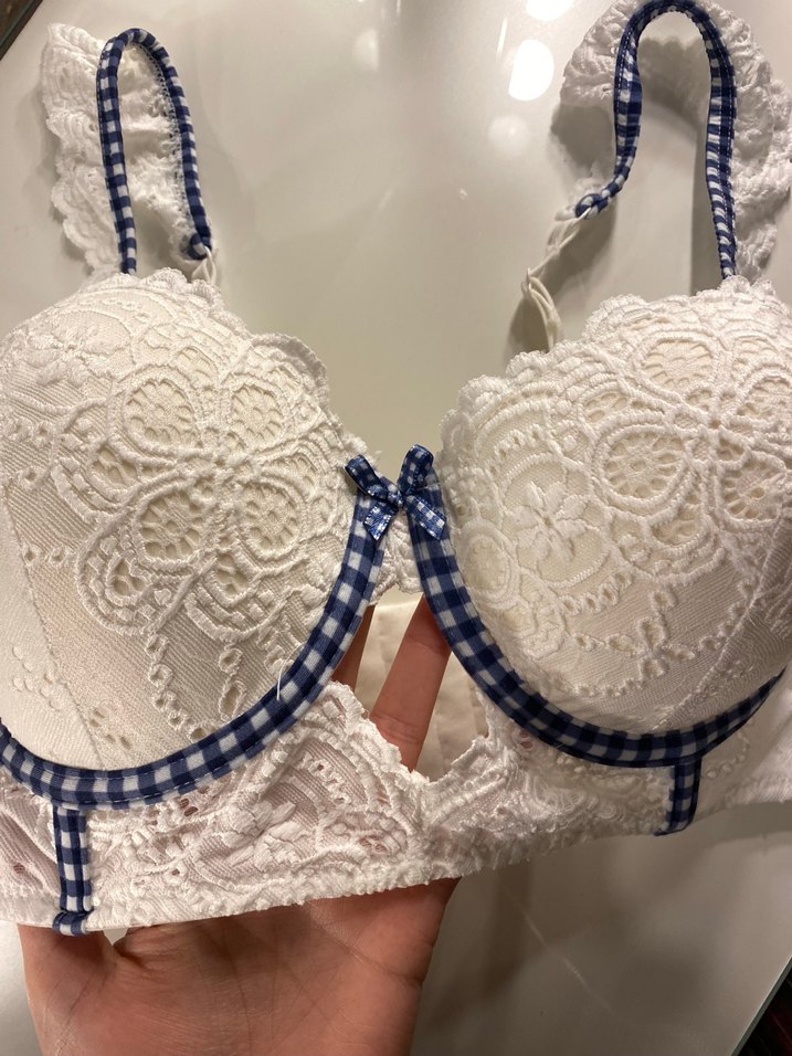 Nakışlı Beyaz Bohem Paris Sütyeni - Görsel 2