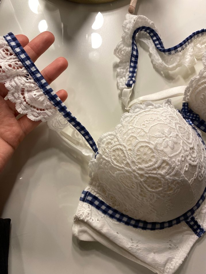 Nakışlı Beyaz Bohem Paris Sütyeni - Görsel 5