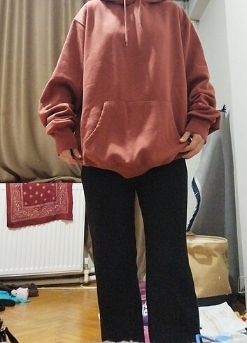 Oversize Kapşonlu Sweatshirt 