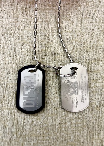 Diesel Uzun Zincir Detaylı Erkek Kolye Faturalı Garantili - Görsel 4