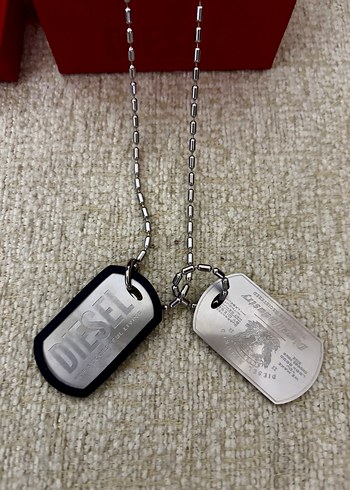 Diesel Uzun Zincir Detaylı Erkek Kolye Faturalı Garantili - Görsel 2