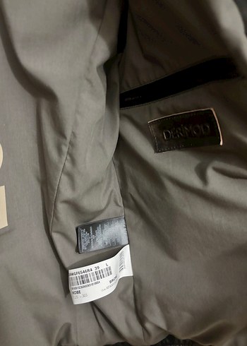 Derimod Yeni Sıfır Kahverengi Deri Biker Ceket - Görsel 4