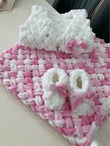 Puffy Pie Pufu bebek battaniyesi seti