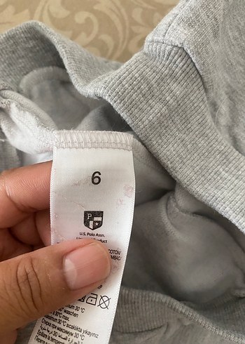 6 Yaş Beden gri Renk Gri Kız veya erkek Rahat Kesim Sweatpant eşofman
