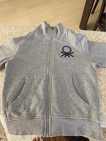 Benetton çocuk sweat fermuarlı ceket
