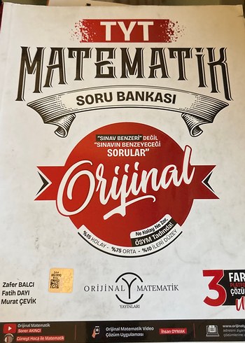 Orijinal TYT Matematik Soru Bankası