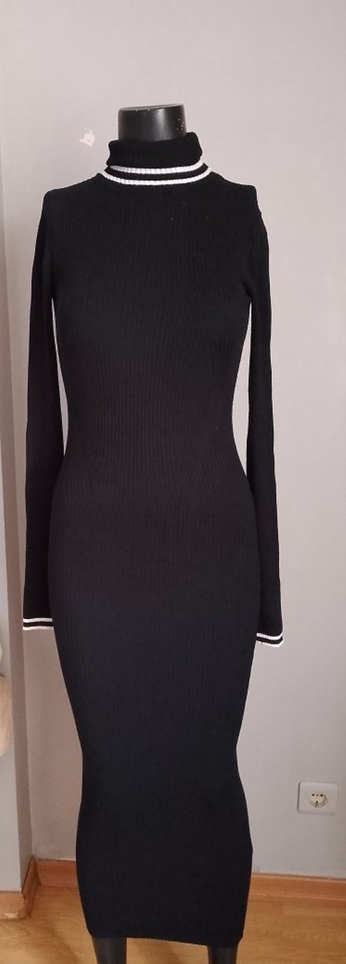 Zara knit triko Uzun Elbise - Görsel 4