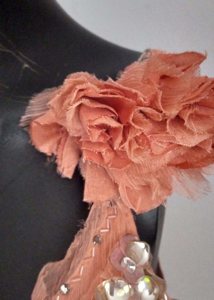 Park bravo ipek elbise  - Görsel 5