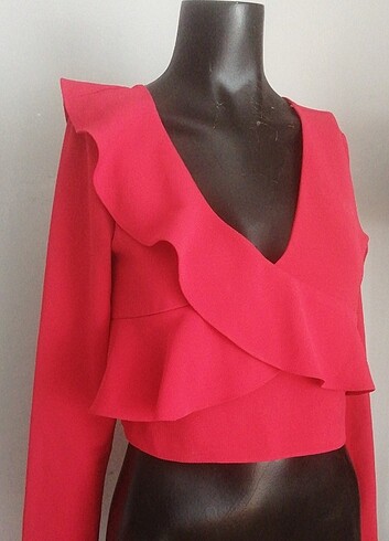 ZARA CROP BLUZ - Görsel 7