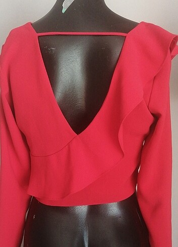 ZARA CROP BLUZ - Görsel 8