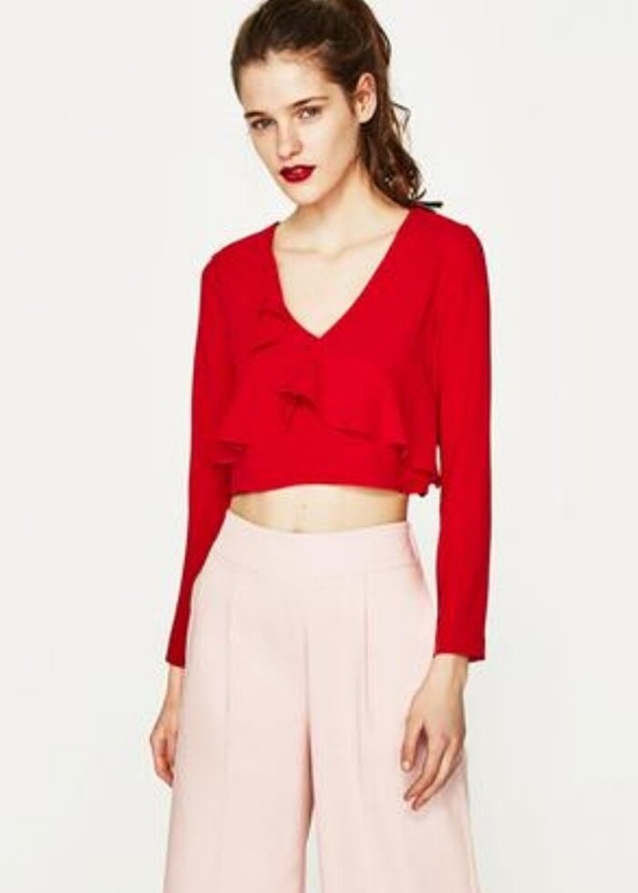 ZARA CROP BLUZ  - Görsel 2