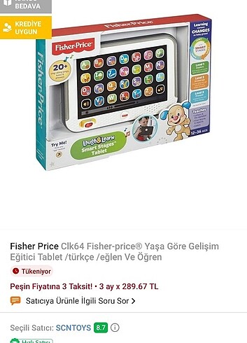 Fisher Price Fisher price egitci tablet 