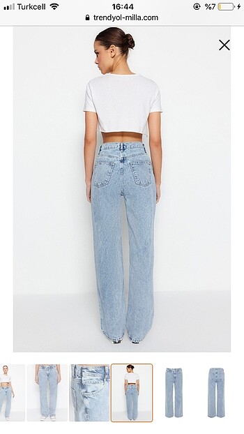 xs Beden trendyolmilla açık mavi jean